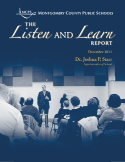 Listen and Learn Report
