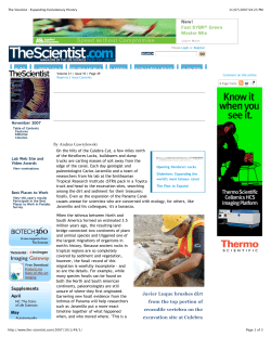 Expanding evolutionary history
