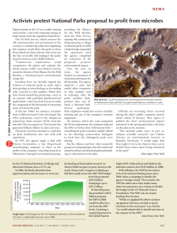 Activists protest National Parks proposal to profit from microbes