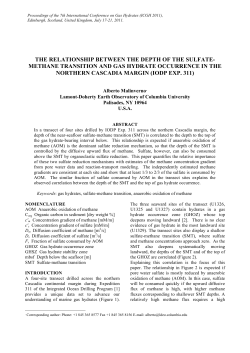 The relationship between the depth of the sulfate-methane transition and gas hydrate occurrence in the Northern Cascadia Margin (IODP Exp. 311
