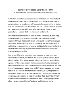 Palisades Community Center Presentation (2015)