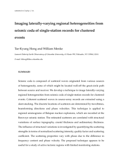 Imaging laterally-varying regional heterogeneities from seismic coda