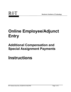 Add Pay and Special Assignment Online Payment Instructions