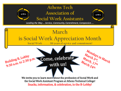 Social Work Month Flyer