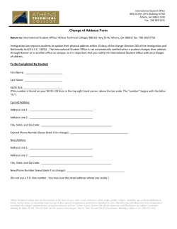 Change of Address Request