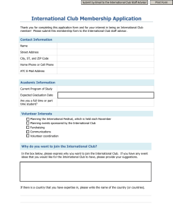 Membership Application