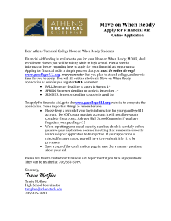 Move On When Ready Funding Application