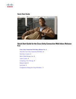 Unity Connection voicemail document