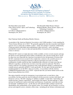 25 February letter to lawmakers