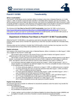 Post-911 Transferability