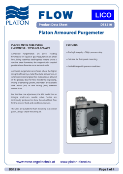 PLATON API APT APV DS1210 Purgemeter ds 788972 L