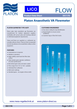 PLATON AGTF DS1170 anaesthetic datasheet 508722 L
