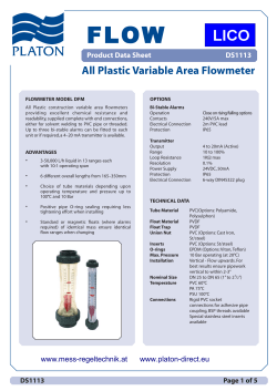 PLATON DFM DS1113 all plastic VA datasheet 288544 L