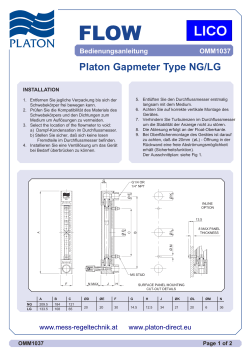Platon LG NG Manual Dimensions OMM1037 L DE