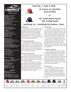 St. Francis, Pa. Game Notes