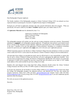 "Radiography Program Prospective Student Packet"
