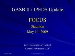 GASB II - IPEDS Update