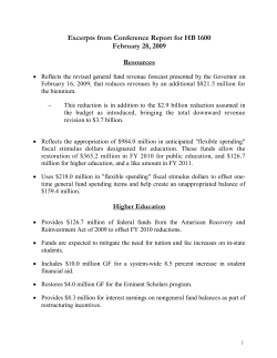 Dept of Planning Budget Overview
