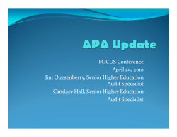 APA Update