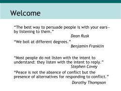 Handling Conflict Effectively