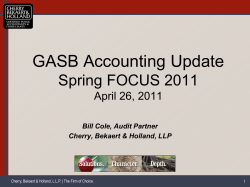GASB Update