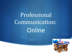 Professional Communications Online