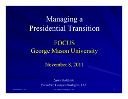 Presidential Transitions