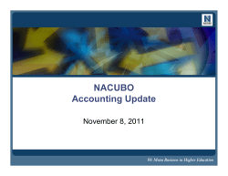 NACUBO Accounting Update