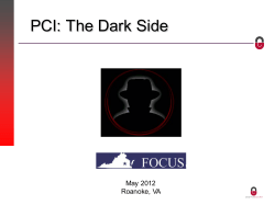 PCI: The Dark Side