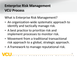Enterprise Risk Management
