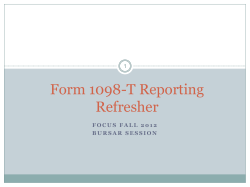 1098T Refresher Presentation