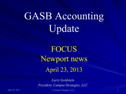 GASB Update