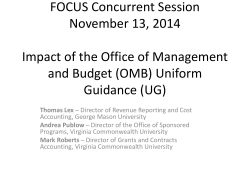 OMB Uniform Guidance