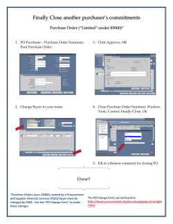 Finally Close PO by Different Purchaser