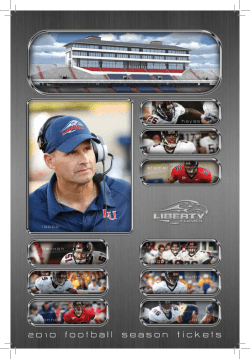 2010 Football Season Ticket Brochure