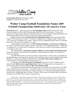 2009 Walter Camp Football Foundation FCS All-America team