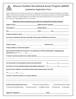 MRAP Landowner Application Form