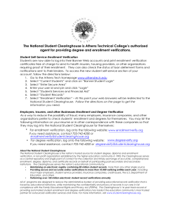 Enrollment/Degree Verifications