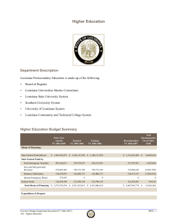 SUSLA Operational Plan EOB FY 2006-2007