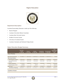 SUSLA Operational Plan EOB FY 2004-2005