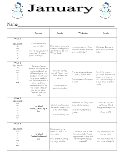 January homework