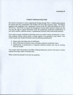 Parent Newsletter Item