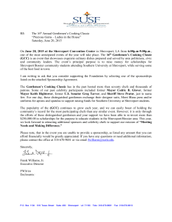 Download Chef Registration and Sponsorship Packet HERE