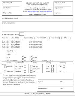 Graphic Services Evaluation Form