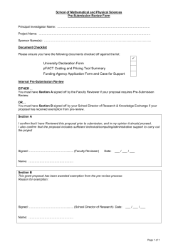 Pre-submission Review form [PDF 130.72KB]