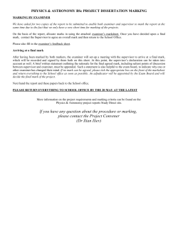 BSc Final Yeaer Projects examiner [PDF 280.03KB]