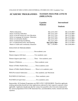 Fees Structure