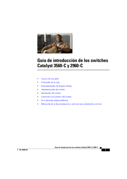 Catalyst 3560-C and 2960-C Getting Started Guide (Spanish)