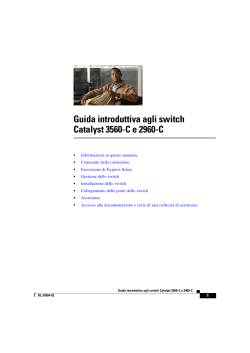 Catalyst 3560-C and 2960-C Getting Started Guide (Italian)
