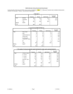 RANDOM SURVEY OUTPUT